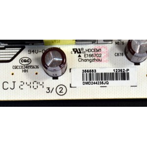 FUENTE DE PODER ORIGINAL PARA TV HISENSE / NUMERO DE PARTE 356583 / RSAG7.820.12362/ROH / CQC13134095636 / HDCEM1 / 12362-P / PANEL HD650H1U73-T0LB6 / DISPLAY HV650QUB-F72 REV.2.0 / MODELO 65R6E4