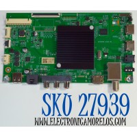 MAIN ORIGINAL PARA TV ONN ROKU 4K UHD HDR / NUMERO DE PARTE 515C90104M21 / MT90104-ZC01-01 / M21/6759-02641 / 2130006313 / M24150-MT / PANEL JR745R3HA2Y / DISPLAY JR745R3HA2Y / MODELO 100044717 75"