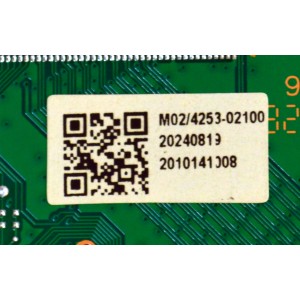 T-CON ORIGINAL PARA TV ONN / NUMERO DE PARTE 513C43D0M02 / TV43D0-ZC01(A) / 303C4300231 / M02/4253-02100 / 2010141008 / DISPLAY HV430FHB-F91 / MODELO 100133209 43"