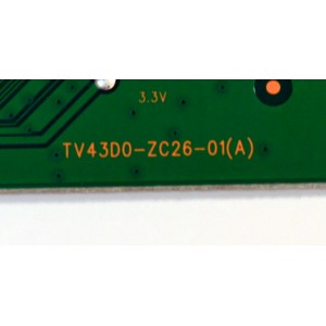 T-CON ORIGINAL PARA TV ONN / NUMERO DE PARTE 513C43D0M02 / TV43D0-ZC01(A) / 303C4300231 / M02/4253-02100 / 2010141008 / DISPLAY HV430FHB-F91 / MODELO 100133209 43"