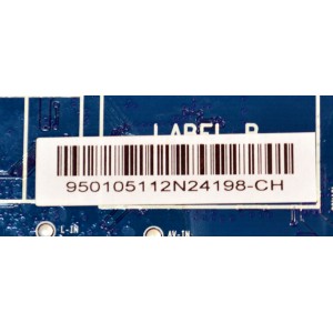MAIN FUENTE COMBO ORIGINAL PARA TV ONN ROKU / NUMERO DE PARTE MB-M9011-P-CL-0001 / CQC15001121816 / A2H42RH / 950105112N24198-CH / PANEL C240Y24-G5 / DISPLAY PT236AT05-1 VER.1.0 / MODELO 100012590 24"