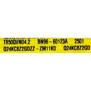MAIN ORIGINAL PARA TV SAMSUNG 4K UHD HDR SMART TV / NUMERO DE PARTE BN94-18652U / BN41-03347A / BN41-03347 / BN41-03347A-000 / DZFH2451 / BN9418652U / BN97-21873F / PANEL CY-TF085HGAV1H / DISPLAY T850QVN04.2 / BN96-60123A / MODELO UN85U8000FBXZA AB01