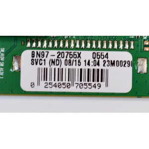MAIN ORIGINAL PARA TV/MONITOR SAMSUNG / NUMERO DE PARTE BN94-18167A / BN41-03157A / BN41-03157 / BN41-03157A-000 / DFVC2324 / BN9418167A / BN97-20755X / PANEL CY-NC055HGHVYH / DISPLAY SG5461D11-2 VER.2.1 / MODELO LH55QMCEBGCXGO CA01
