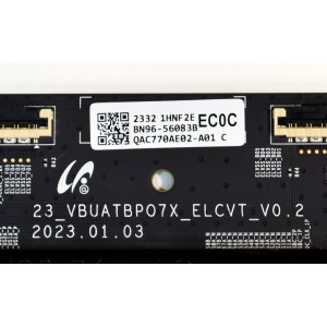 T-CON ORIGINAL PARA TV SAMSUNG / NUMERO DE PARTE BN96-56083B / 23_VBUATBPO7X_ELCVT_V0.2 / QAC770AE02-A01 / BN9656083B / LJ94-50883F / LJ9450883F / MODELO QN77S89CBFXZA / QN77S89CBFXZA FG01