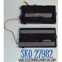 KIT DE BOCINAS ORIGINAL PARA TV SAMSUNG 2 PIEZAS / NUMERO DE PARTE BN96-49998B / B80F2BJ08 / BN9649998B / MODELO UN55TU7000FXZA / UN55TU700DFXZA / LH55BETHLGFXGO