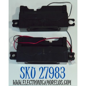 KIT DE BOCINAS ORIGINAL PARA TV VIZIO 2 PIEZAS / NUMERO DE PARTE 1032056 / VT1032056 / B439 / B439-BA010 / MODELO M55Q6-L4 / M55Q6-L4 LBVFN8KB