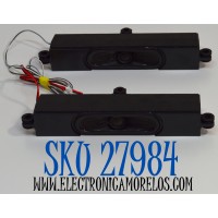 KIT DE BOCINAS ORIGINAL PARA TV ONN 2 PIEZAS / NUMERO DE PARTE MTC55 / MODELO 100012585 50" / 100012586 55"