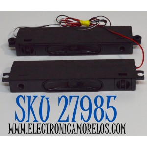 KIT DE BOCINAS ORIGINAL PARA TV ONN 2 PIEZAS / NUMERO DE PARTE MTC65LED / MODELO 65R4A5R / 100044717 75"