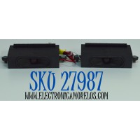 KIT DE BOCINAS ORIGINAL PARA TV VIZIO 2 PIEZAS / NUMERO DE PARTE 1023482 / VT1023482 / B449 / B449-BA020 / MODELO M65Q6-L4 / M65Q6-L4 LBVR7PB