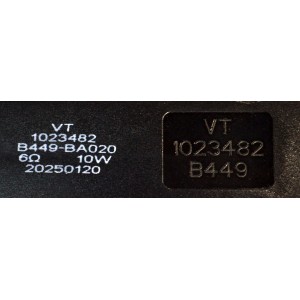 KIT DE BOCINAS ORIGINAL PARA TV VIZIO 2 PIEZAS / NUMERO DE PARTE 1023482 / VT1023482 / B449 / B449-BA020 / MODELO M65Q6-L4 / M65Q6-L4 LBVR7PB
