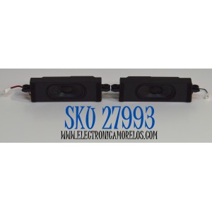 KIT DE BOCINAS ORIGINAL PARA TV PHILIPS 2 PIEZAS / NUMERO DE PARTE  42-WFC518 / 42-WFC518-S6HL1HX / 42-WFC518-S6HR1HX / MODELO 70PUL7553/F7 / 70PUL7553/F7 A