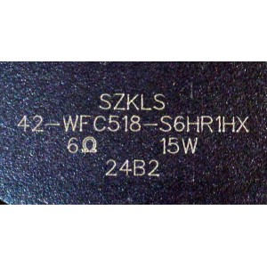 KIT DE BOCINAS ORIGINAL PARA TV PHILIPS 2 PIEZAS / NUMERO DE PARTE  42-WFC518 / 42-WFC518-S6HL1HX / 42-WFC518-S6HR1HX / MODELO 70PUL7553/F7 / 70PUL7553/F7 A