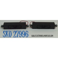 KIT DE BOCINAS ORIGINAL PARA TV ONN 2 PIEZAS / NUMERO DE PARTE 378G0120277YAA / X413-C1 / MODELO 100012585 50"