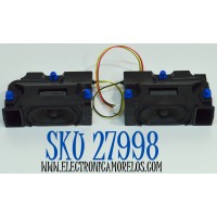 KIT DE BOCINAS ORIGINAL PARA TV SAMSUNG 2 PIEZAS / NUMERO DE PARTE BN96-60625A / BN63-21524X004 / BN63-21525X004 / BN63-25123X004 / BN63-21522X004 / HSN22R-BK00749 / C24M31SV32 /  MODELO UN43U8000FBXZA / UN43U8000FBXZA DD02