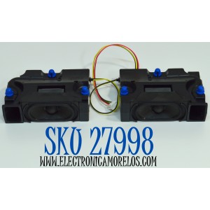 KIT DE BOCINAS ORIGINAL PARA TV SAMSUNG 2 PIEZAS / NUMERO DE PARTE BN96-60625A / BN63-21524X004 / BN63-21525X004 / BN63-25123X004 / BN63-21522X004 / HSN22R-BK00749 / C24M31SV32 /  MODELO UN43U8000FBXZA / UN43U8000FBXZA DD02