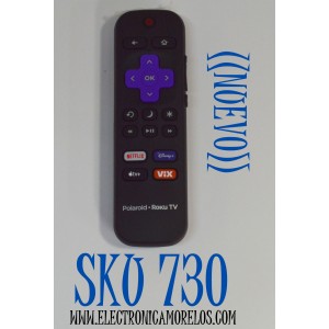 CONTROL REMOTO ORIGINAL NUEVO PARA TV POLAROID ROKU TV/ NUMERO DE PARTE 3226001213 / RC-ALIR / RC18F-T6