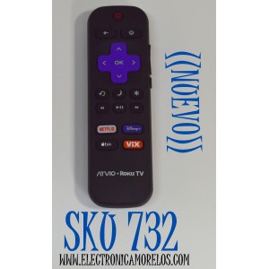 CONTROL REMOTO ORIGINAL NUEVO PARA TV ATVIO  ROKU TV/ NUMERO DE PARTE 3226001206 / RC-ALIR / RC18F-T6