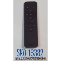 CONTROL REMOTO ORIGINAL PARA BARRAS DE SONIDO ONN / NUMERO DE PARTE MDK-X5 / 100056522 / 100024201 / 100019624 / 100020788 / 100008045 / STV370D / 100015716 / SK023 / 100043839 / CUENTA CON BOTONES PARA BLUETOOTH /AUXILIAR  /OPTICAL / MUSIC /MOVIE / TALK