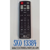 CONTROL REMOTO ORIGINAL PARA SISTEMAS DE AUDIO DOMESTICO CD HOME AUDIO HI-FI LG / NUMERO DE PARTE AKB74955341 / AKB74955362 / AKB74955331 / MODELO CJ45 / CK43 / CK56 / CL65 / OK55 / OK75 / XBOOM / ON7 / FH6 / CJ65 / CJS45F / CJS45W / CJS65F / CJ98 / OJ98