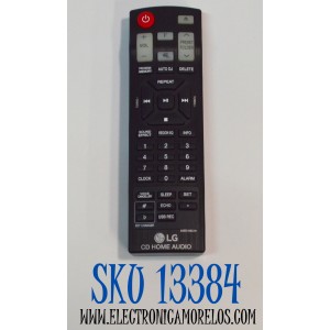 CONTROL REMOTO ORIGINAL PARA SISTEMAS DE AUDIO DOMESTICO CD HOME AUDIO HI-FI LG / NUMERO DE PARTE AKB74955341 / AKB74955362 / AKB74955331 / MODELO CJ45 / CK43 / CK56 / CL65 / OK55 / OK75 / XBOOM / ON7 / FH6 / CJ65 / CJS45F / CJS45W / CJS65F / CJ98 / OJ98