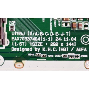 MAIN ORIGINAL PARA TV LG 4K UHD HDR SMART TV / NUMERO DE PARTE EBT30116382 / EAX70337404 / EAX70337404(1.1) / 30116382 / PANEL NC500DQG-VHPH1 / DISPLAY PT500GT04-9 VER.1.0 / MODELO 50UA7700AUA / 50UA7700AUA.BUSULKR