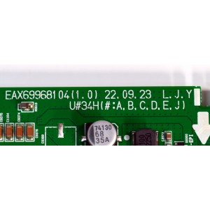 MAIN ORIGINAL PARA TV LG 4K UHD HDR SMART TV / NUMERO DE PARTE EBT67524302 / EAX69968104 / EAX69968104(1.0) / 67524302 / PANEL NC650EQG-ABMH1 / DISPLAY HV650QUB-F9E / MODELO 65UR9000PUA / 65UR9000PUA.BUSFLKR