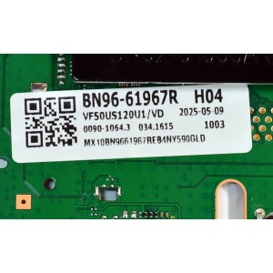 MAIN ORIGINAL PARA TV SAMSUNG 4K UHD HDR / NUMERO DE PARTE BN96-61967R / BN41-03350A / BN41-03350 / KANT_SU2E_FU8 / BN9661967R / PANEL CY-BF050HGCV3H / DISPLAY PT500GT08-1 VER.1.1 / MODELO UN50U8000FDXZA / UN50U8000FDXZA XB05