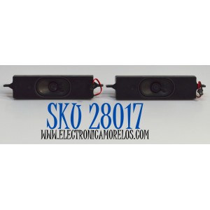 KIT DE BOCINAS ORIGINAL PARA TV PROSCAN 2 PIEZAS / NUMERO DE PARTE 413-01B / MODELO PWOSU7045