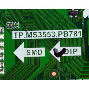 MAIN FUENTE ORIGINAL PARA TV HITACHI FHD / NUMERO DE PARTE 02-SK853A-C007000 / TP.MS3553.PB781 / 3MS553LC7NA / 3MSV56LC7AP / 40D1620 / B17115473 / PANEL LVF400SHDE E1 V2 / DISPLAY JE400D3HE1N / MODELO 40E31