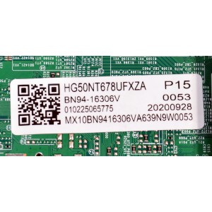 MAIN ORIGINAL PARA TV SAMSUNG 4K UHD HDR / NUMERO DE PARTE BN94-16306V / BN41-02816A / BN41-02816 / BN9416306V / BN97-17668M / PANEL CY-BT050HGPV7H / DISPLAY CC500PV6D VER.01 / BN96-50357A / MODELO HG50NT678UFXZA / HG50NT678UFXZA YA01