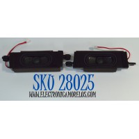 KIT DE BOCINAS ORIGINAL PARA TV ONN 2 PIEZAS / NUMERO DE PARTE YX312-D1 / PHS-UO (P)-DX / MODELO 100012589 32"
