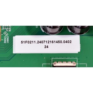 MAIN FUENTE COMBO ORIGINAL PARA TV PHILIPS 4K UHD HDR ANDROID TV / NUMERO DE PARTE 02-7RT51FA50-C02T / TPD.RT2851F.PC781 (T) / 7RT51FA8ATAT / 51F0211 / 240712161450 / H24080400 / PANEL LVU500CHDX E0728 / DISPLAY CV500U5-L04 REV:02 / MODELO 50PUL7552/F7