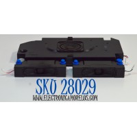 KIT DE BOCINAS ORIGINAL PARA TV HISENSE 3 PIEZAS / NUMERO DE PARTE VIT30140 / VIT160310 / 24D182C1 / 24K295AS / MODELO 75U75N / 65U75N