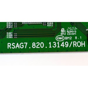 LED DRIVER ORIGINAL PARA TV HISENSE / NUMERO DE PARTE 357225 / RSAG7.820.13149/ROH / QDBFZ2526H1V5 / PANEL HD100H7U62-L8 / DISPLAY PTA00GT01-3 VER.1.0 / MODELO 100U70N