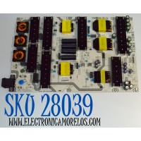 FUENTE DE PODER ORIGINAL PARA TV HISENSE / NUMERO DE PARTE 422270 / RSAG7.820.51970/ROH / CQC13134095636 / HDCEM1 / 51970-D / PANEL HD100J3U61-TBL4 / DISPLAY PTA00GT03-1 VER.1.0 / MODELO 100U65QFC