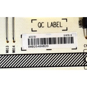 FUENTE DE PODER ORIGINAL PARA TV HISENSE / NUMERO DE PARTE 422270 / RSAG7.820.51970/ROH / CQC13134095636 / HDCEM1 / 51970-D / PANEL HD100J3U61-TBL4 / DISPLAY PTA00GT03-1 VER.1.0 / MODELO 100U65QFC
