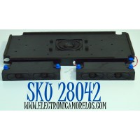 KIT DE BOCINAS ORIGINAL PARA TV HISENSE 3 PIEZAS / NUMERO DE PARTE VIT25400 / VIT30190 / 25C085A2 / MODELO 100U65QFC