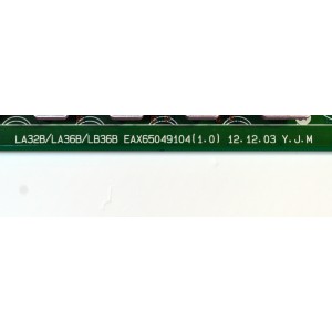 MAIN ORIGINAL PARA TV LG / NUMERO DE PARTE 62007603 / EAX65049104 / EAX65049104(1.0) / G0348301N4 / PANEL LC320DUE (SF)(R1) / MODELO 32LN5300-UB / 32LN5300-UB.AUSYLJM