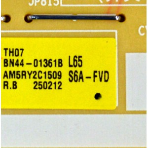 FUENTE DE PODER ORIGINAL PARA TV SAMSUNG / NUMERO DE PARTE BN44-01361B / L65S6_FVD / BN4401361B / PANEL CY-TF065HGHV1H / DISPLAY ST6451D06-9 V2.1 / BN96-59389A / MODELO QN65Q7FBAFXZA / QN65Q7FBAFXZA CA01