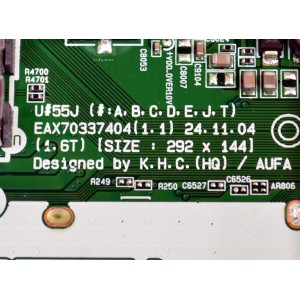 MAIN ORIGINAL PARA TV LG 4K UHD HDR SMART TV / NUMERO DE PARTE EBT30136680 / EAX70337404 / EAX70337404(1.1) / 30136680 / PANEL NC650DQG-ABPH1 / DISPLAY HV650QUB-F7E / MODELO 65UA7500ZUA / 65UA7500ZUA.BUSFLKR