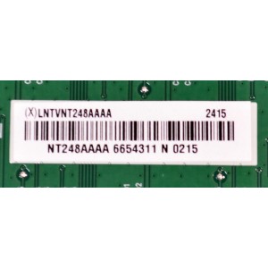 LED DRIVER ORIGINAL PARA TV ROKU PRO SERIES / NUMERO DE PARTE LNTVNT248AAAA / 715GE095-D01-000-004K / (X)LNTVNT248AAAA / NT248AAAA / PANEL TPT750WR-D044.L REV:S21J / DISPLAY ST7461D04-4 VER.2.1 / MODELO 75R8BX