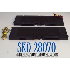 KIT DE BOCINAS ORIGINAL PARA TV ROKU PRO SERIES 2 PIEZAS / NUMERO DE PARTE 378G01002615 / 378G01002615L / 378G01002615R / 378G01002615LC00RK / 378G01002615RC00RK / MODELO 75R8BX / 75R8B5