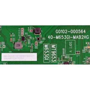 MAIN ORIGINAL PARA TV TCL 4K UHD HDR GOOGLE TV / NUMERO DE PARTE G0301-000613 / G0102-000564 / 40-M653GI-MAB2HG / MT9653 / M653GI / V8-T653T02-LF / G0301-000613-Z00 / G0301-000613-Z0S / PANEL LVU550NDAL / DISPLAY ST5461D20-9 V2.1 / MODELO 55Q77K