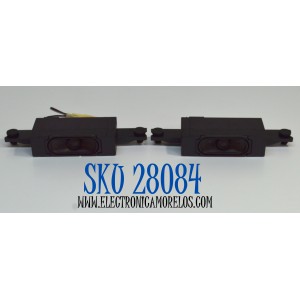 KIT DE BOCINAS ORIGINAL PARA TV TCL 2 PIEZAS / NUMERO DE PARTE G0202-000254 / 122128 / 250317 / MODELO 55Q77K