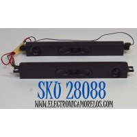KIT DE BOCINAS ORIGINAL PARA TV ONN 2 PIEZAS / NUMERO DE PARTE TASSJ / ROHS / 230221 / MODELO 100044717 75"