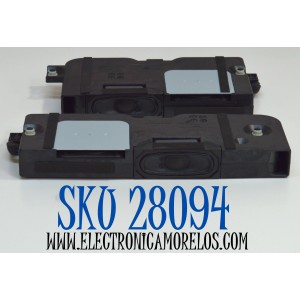 KIT DE BOCINAS ORIGINAL PARA TV LG 2 PIEZAS / NUMERO DE PARTE EAB65827007 / EAB65827008 / U7BB147 / U7BB146 / MGJ639816 / MODELO OLED77C5AUA / OLED77C5AUA.DUSQLJR