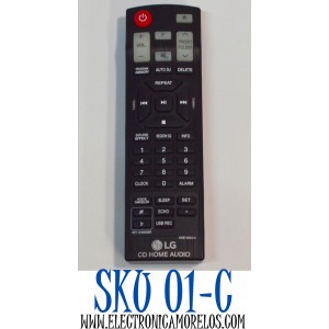 CONTROL REMOTO ORIGINAL PARA SISTEMAS DE AUDIO DOMESTICO CD HOME AUDIO HI-FI LG / NUMERO DE PARTE AKB74955341 / AKB74955362 / AKB74955331 / MODELO CJ45 / CK43 / CK56 / CL65 / OK55 / OK75 / XBOOM / ON7 / FH6 / CJ65 / CJS45F / CJS45W / CJS65F / CJ98 / OJ98