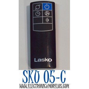 CONTROL REMOTO ORIGINAL PARA UN VENTILADOR DE TORRE LASKO / NUMERO DE PARTE T48335-1 / 2033685 / 2033654B / 2033667 / A520230320B02 / LAJ39 / MODELO T36510 / T48335 / T48339 / T48337 / T32200