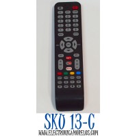 CONTROL REMOTO PARA SMART TV HITACHI / NUMERO DE PARTE 06-519W49-B001X / 06-IRPT49-CRC199 / X490007 / JH-11490 / RC199E / RC199G / MODELO LE32M4S9 / LE48M4S9 / LE43M4S9 / COMPATIBLE CON VARIAS MARCAS Y MODELOS DE TELEVISORES SMART TV