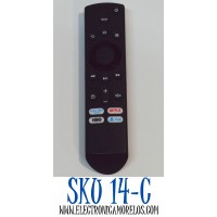 CONTROL REMOTO COMPATIBLE PARA VARIOS MODELOS DE TELEVISORES INSIGNIA Y TOSHIBA FIRE TV EDITION / NUMERO DE PARTE XY-1793 / NS-RCFNA-19 / CT-RC1US-19 / NS-RCFNA21 / CT-RC1US-21 / CTL-130816-1010